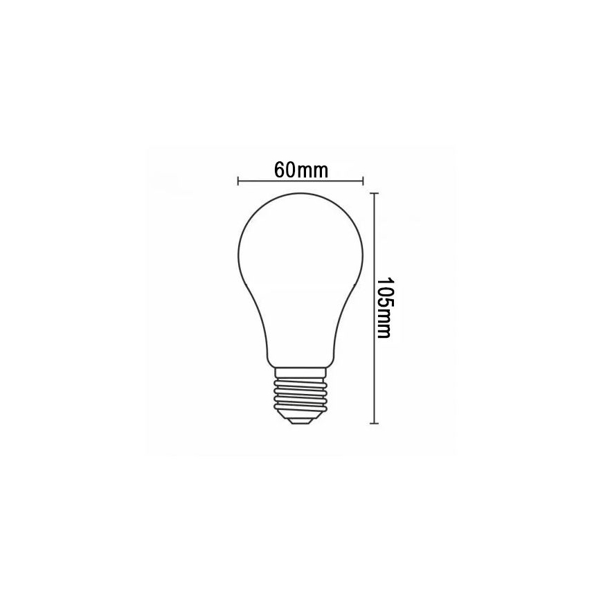 LED-Lampe FILAMENT A60 E27/12W/230V 330° 3000K