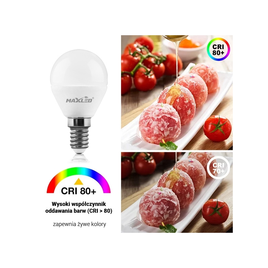 LED-Lampe G45 E14/7W/230V 4000K