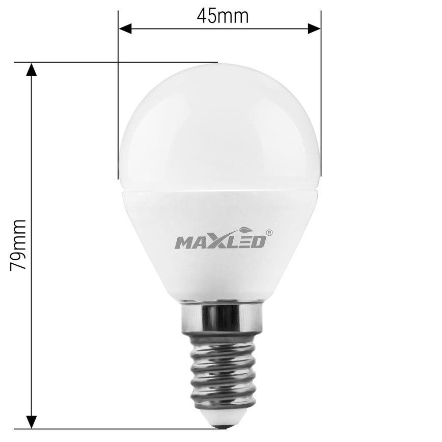 LED-Lampe G45 E14/7W/230V 4000K