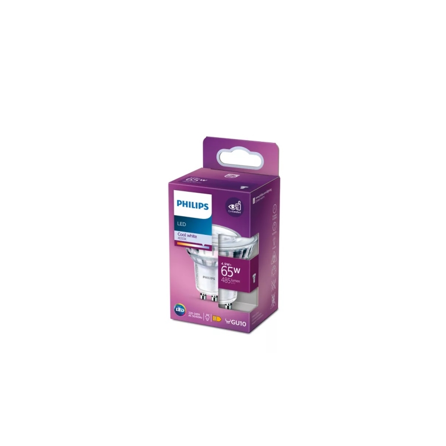 LED-Lampe Philips PAR16 GU10/4,9W/230V 4000K