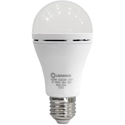 LED-Lampe RECHARGEABLE A60 E27/8W/230V 2700K - Ledvance