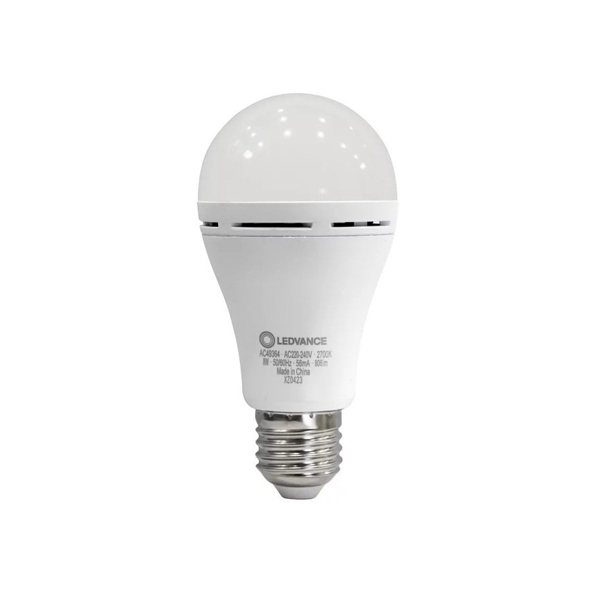 LED-Lampe RECHARGEABLE A60 E27/8W/230V 2700K - Ledvance