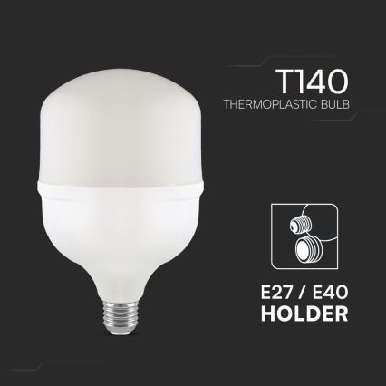 LED-Glühbirne T140 E40 E27/50W/230V 6500K