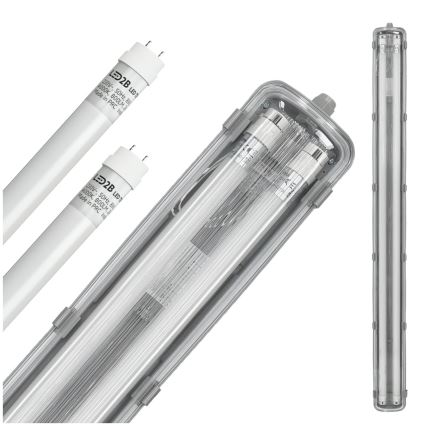 LED-Technische Leuchtstofflampe T8 2xG13/18W/230V 4000K IP65