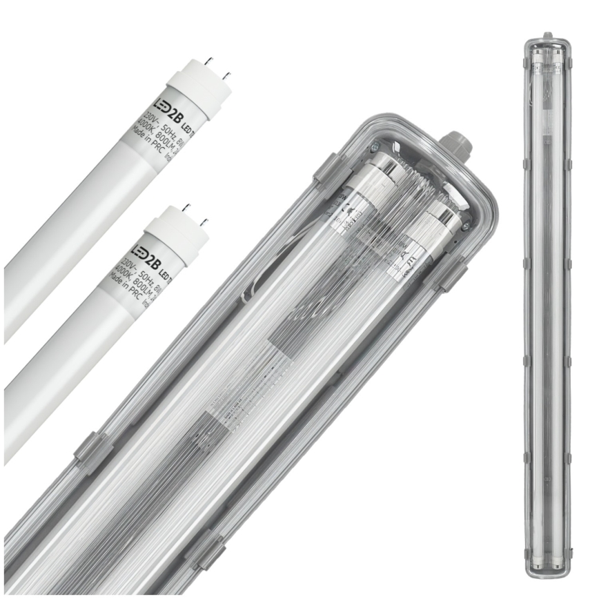 LED-Technische Leuchtstofflampe T8 2xG13/18W/230V 4000K IP65