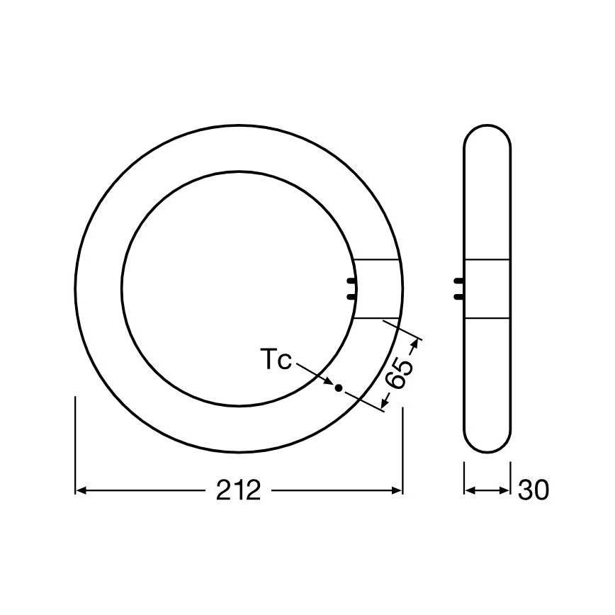 LED-Leuchtstoffröhre SUBSTITUBE T9 G10q/12W/230V 4000K d 21,2 cm - Osram