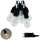 LED-Lichterkette für den Außenbereich, dekorativ, 10xLED/0,15W/230V, 3,8 m, IP44, schwarz