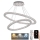 LED Lustr stmívatelný na lanku LED/160W/230V 3000-6500K stříbrná + dálkové ovládání