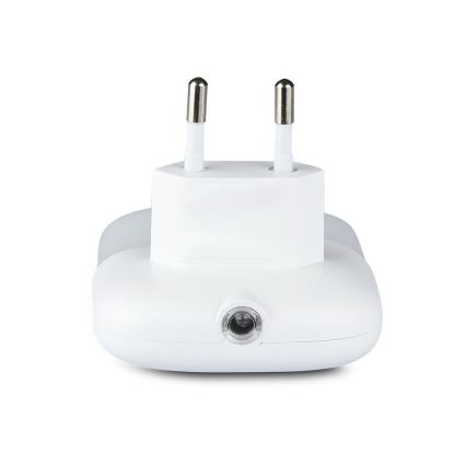 LED-Nachtlicht mit Dämmerungssensor für Steckdose 2x USB LED/0,45W/230V 4000K