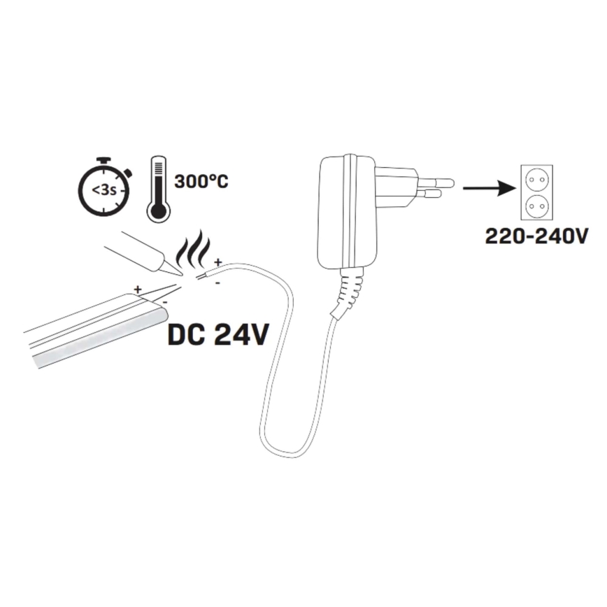 LED Neonband 5m LED/40W/24V Orange IP65