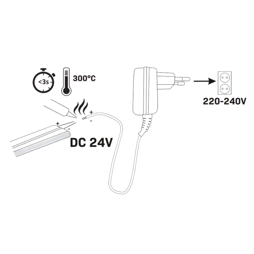 LED Neonband 5m LED/40W/24V rosa IP65