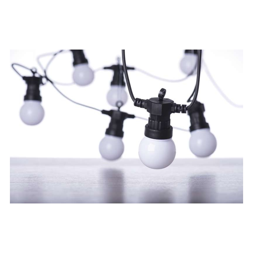 LED Outdoor-Dekokette 50xLED/10m IP44 weiß