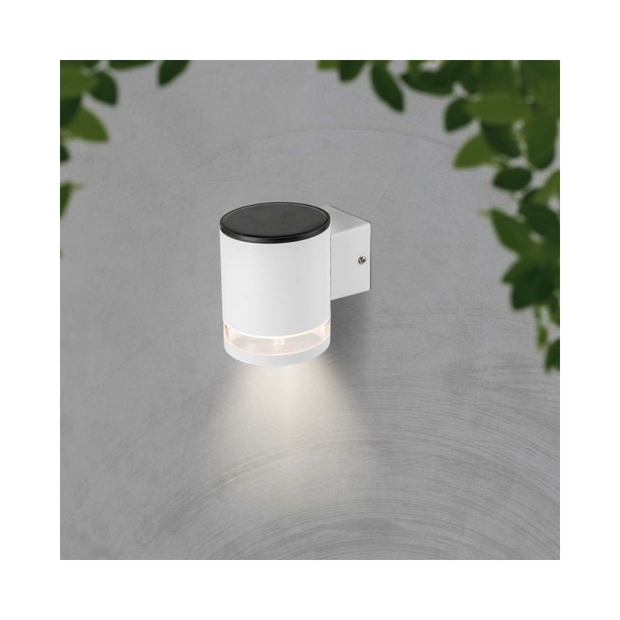 LED-Outdoor-Solarwandleuchte LED/1W/3,7V 3000K IP54 1200 mAh weiß