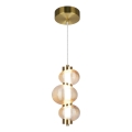 LED-Pendelleuchte an Kabel BOLLA LED/12W/230V Ø 16 cm gold/rauchbeige