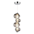 LED-Pendelleuchte an Kabel BOLLA LED/17W/230V Ø 16 cm Hochglanz-Chrom/rauchgrau