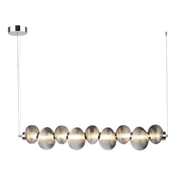 LED-Pendelleuchte an Kabel BOLLA LED/32W/230V glänzender Chrom/rauchgrau