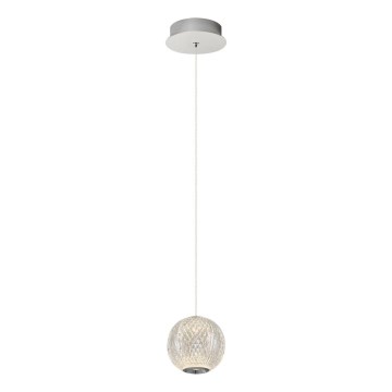 LED-Pendelleuchte an Kabel CREMONA 1x LED/5 W/230 V 3000 K mattchrom