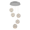 LED Pendelleuchte an Kabel CREMONA 5xLED/5W/230V 3000K mattchrom
