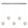 LED Pendelleuchte an Kabel CREMONA 5xLED/5W/230V 3000K mattchrom