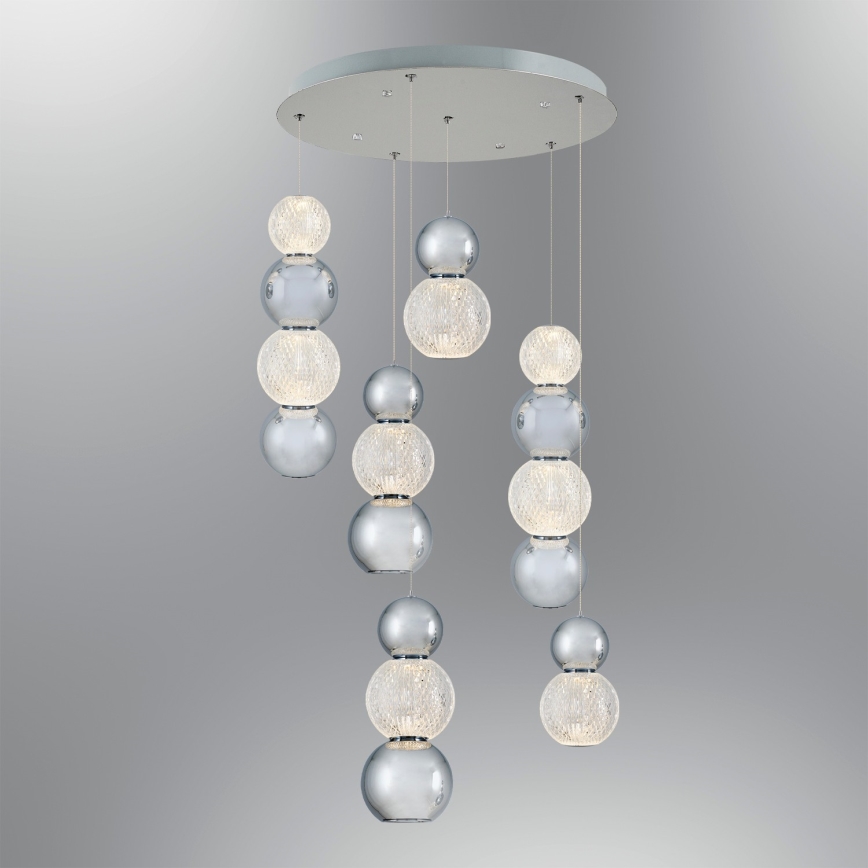 LED-Pendelleuchte an Kabel CREMONA LED/34W/230V 3000K matt-chrom