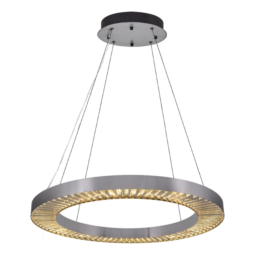 LED-Pendelleuchte an Kabel JESI LED/85W/230V 3000K Ø 80 cm silber
