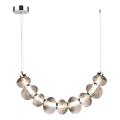 LED-Pendelleuchte an Seil BOLLA LED/36W/230V hochglanzchrom/rauchgrau