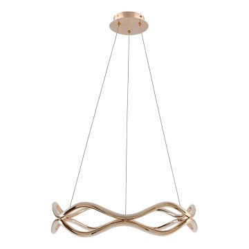 LED-Pendelleuchte an Stahlseil VAVE LED/28W/230V Roségold