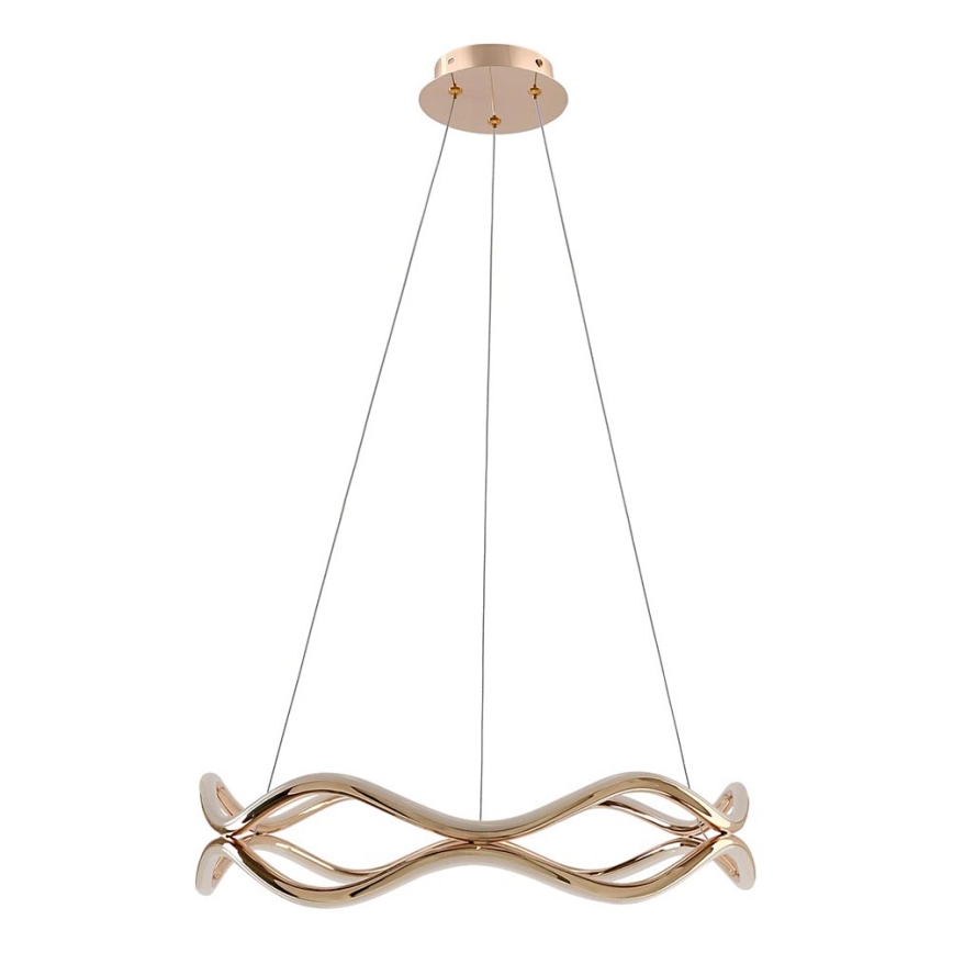 LED-Pendelleuchte an Stahlseil VAVE LED/28W/230V Roségold