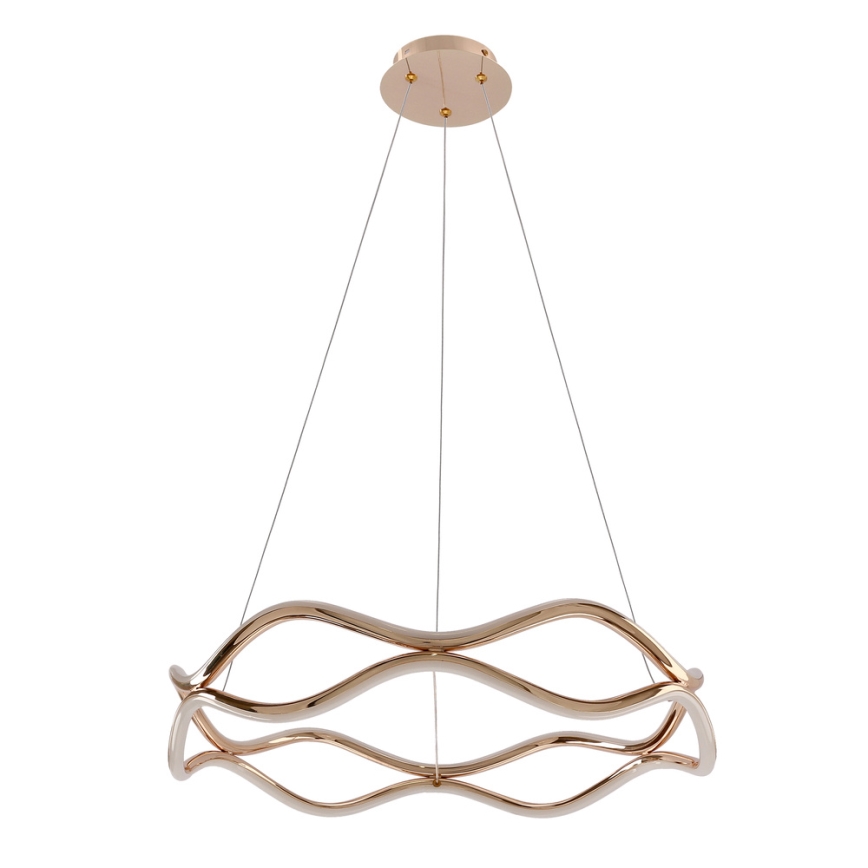 LED-Pendelleuchte an Stahlseil VAVE LED/28W/230V Roségold