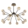 LED Pendelleuchte GELA 16xLED/5W/230V 3000K schwarz/gold