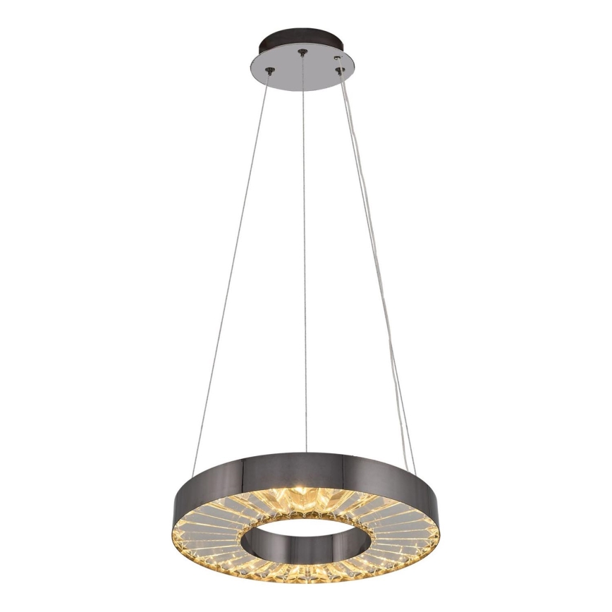 LED-Pendelleuchte JESI LED/35W/230V 3000K Ø 40 cm silber, mit Kabelaufhängung