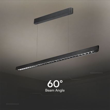 LED Kronleuchter an Kabel LED/36W/230V 3000/4000/6400K schwarz