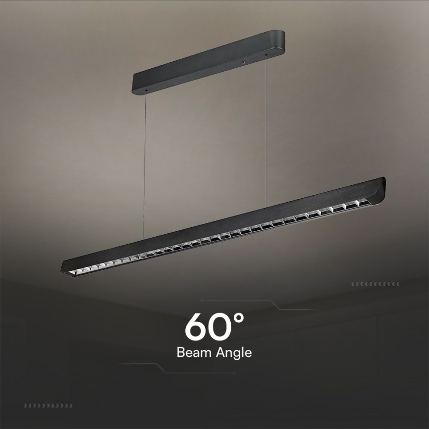 LED Kronleuchter an Kabel LED/36W/230V 3000/4000/6400K schwarz