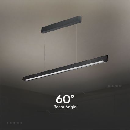 LED Kronleuchter an Kabel LED/36W/230V 3000/4000/6400K schwarz