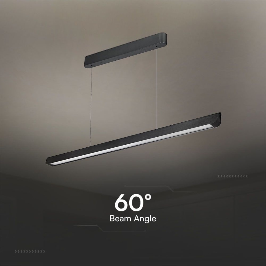 LED Kronleuchter an Kabel LED/36W/230V 3000/4000/6400K schwarz