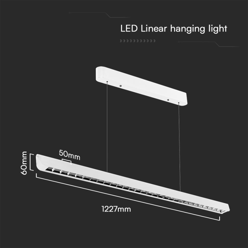 LED Kronleuchter an Kabel LED/36W/230V 3000/4000/6400K Weiß