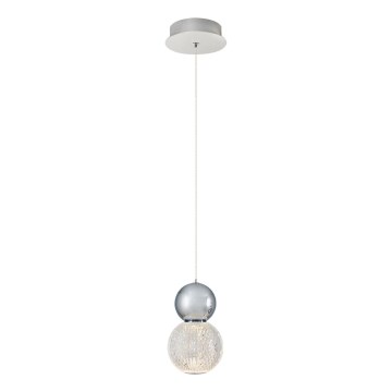 LED-Pendelleuchte mit Seilaufhängung CREMONA LED/5W/230V 3000K matt-chrom