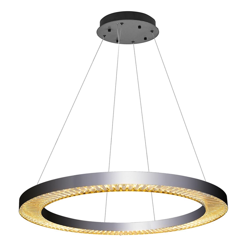 LED-Pendelleuchte mit Seilaufhängung JESI LED/90W/230V 3000K Ø 100 cm silber