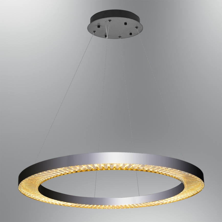 LED-Pendelleuchte mit Seilaufhängung JESI LED/90W/230V 3000K Ø 100 cm silber
