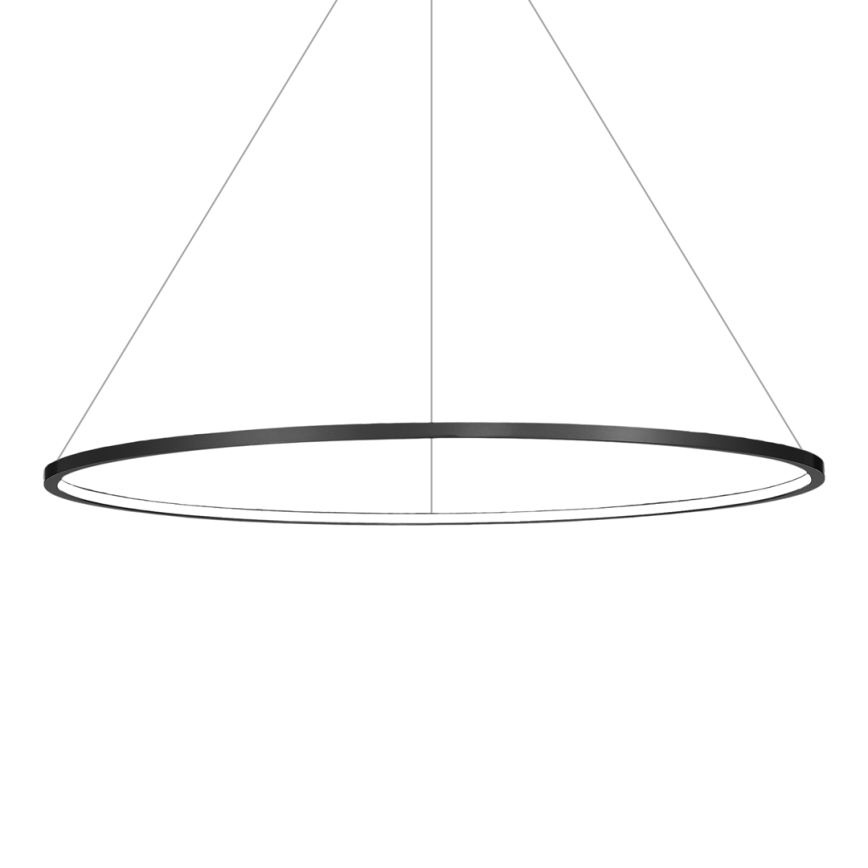 LED Kronleuchter an Kabel SATURNO LED/57W/230V Ø 100 cm IP44 Anthrazit
