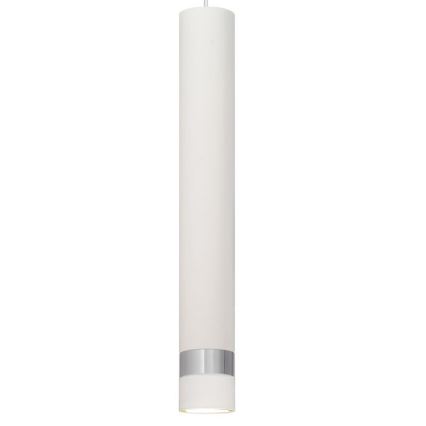 LED-Pendelleuchte an Kabel TUBA 3xGU10/4,8W/230V Weiß/Glänzendes Chrom