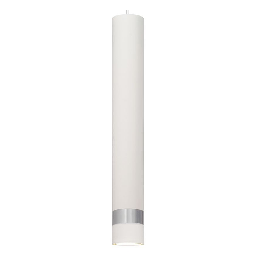 LED-Pendelleuchte an Kabel TUBA 3xGU10/4,8W/230V Weiß/Glänzendes Chrom