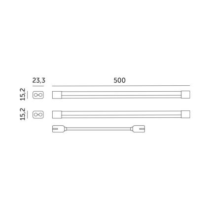 LED Unterbauleuchte für Pflanzenzucht GROWLY 2xLED/8,5W/230V weiß