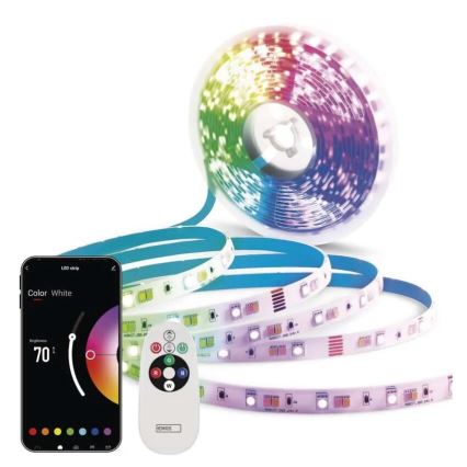 LED RGB+CCT dimmbarer Streifen GOSMART LED/11W/230V 2 m 2700-6500K IP44 WLAN + Fernbedienung