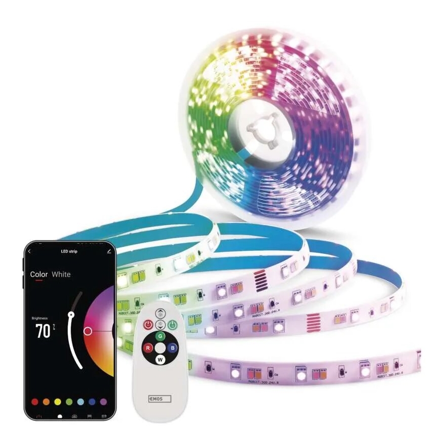 LED RGB+CCT dimmbarer Streifen GOSMART LED/11W/230V 2 m 2700-6500K IP44 WLAN + Fernbedienung