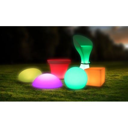 LED RGB dimmbare Außenleuchte LED/1W/5V 1000 mAh 20 cm IP67 + Fernbedienung