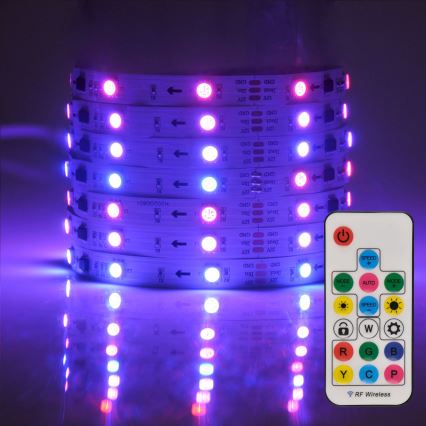 LED RGB dimmbares Band MAGIC 2 m LED/12W/230V + Fernbedienung
