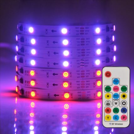 LED RGB dimmbares Band MAGIC 2 m LED/12W/230V + Fernbedienung
