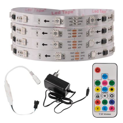 LED RGB dimmbares Band MAGIC 2 m LED/12W/230V + Fernbedienung