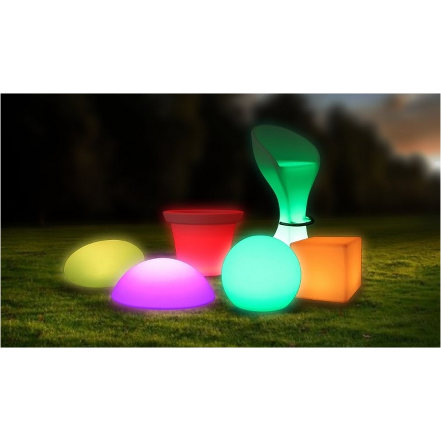 LED RGB Dimmbare Outdoor-Leuchte LED/1W/5V 1000 mAh 30 cm IP67 + Fernbedienung